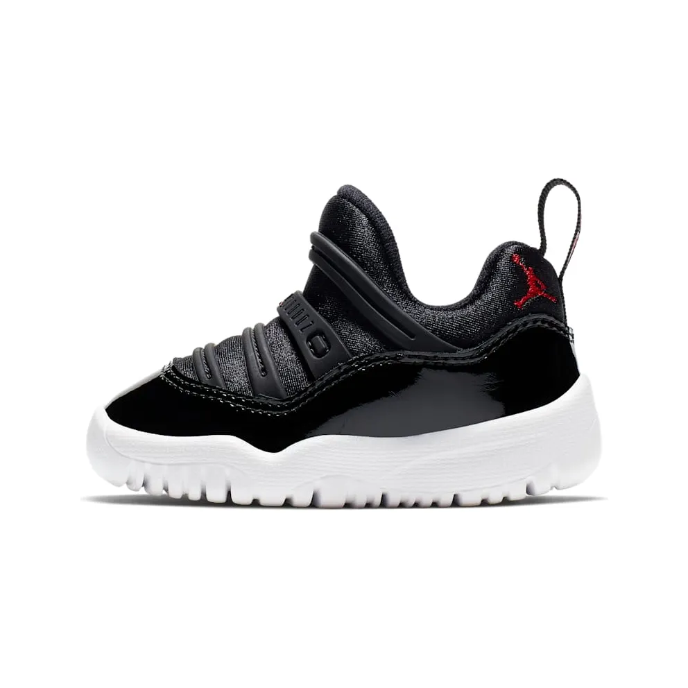 Jordan 11 Retro Little Flex 72-10 (TD) Black/White-Gym Red (BQ7102-002)