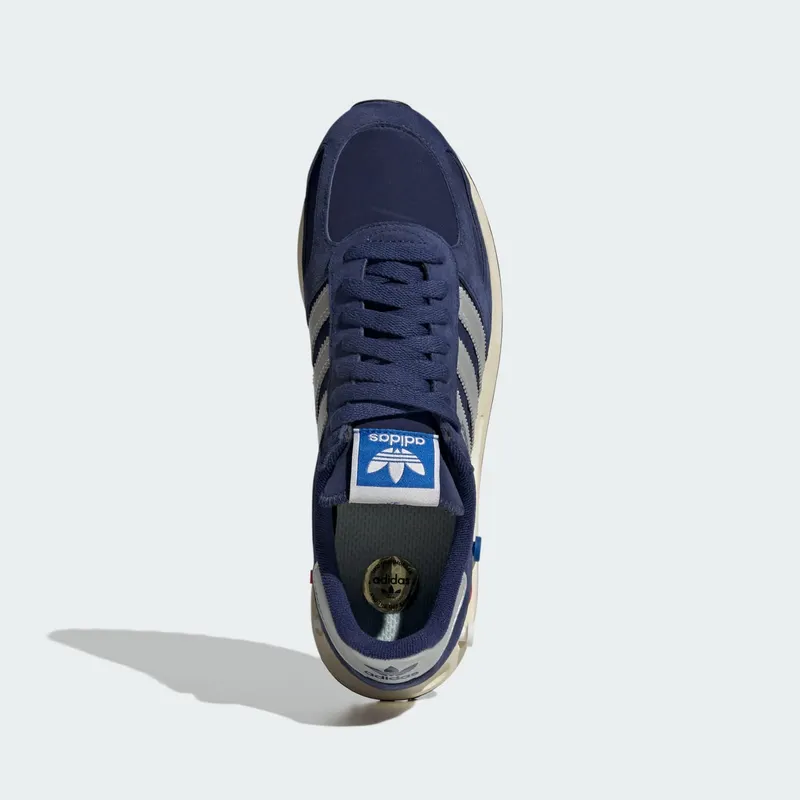 Adidas LA TRAINER OG Shoes Dark Blue / Silver Metallic / Off White (JR7171)