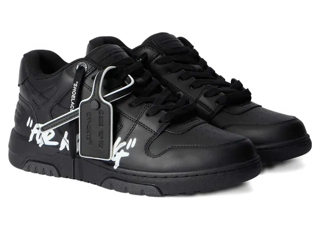 Off-white Lettering-print Tag “Black/White” (M189C9L01A BLKWH) (4)