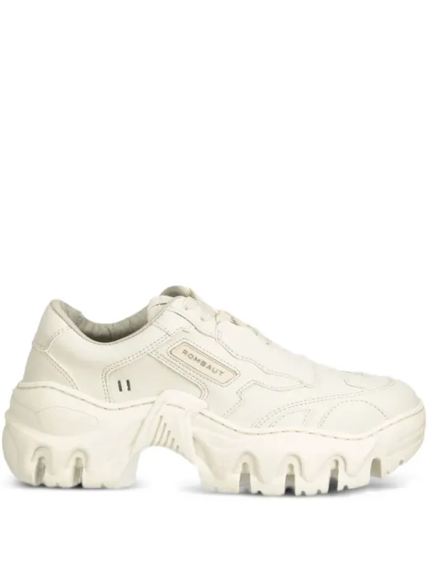 Rombaut mit dicker Sohle – White (W24B002)