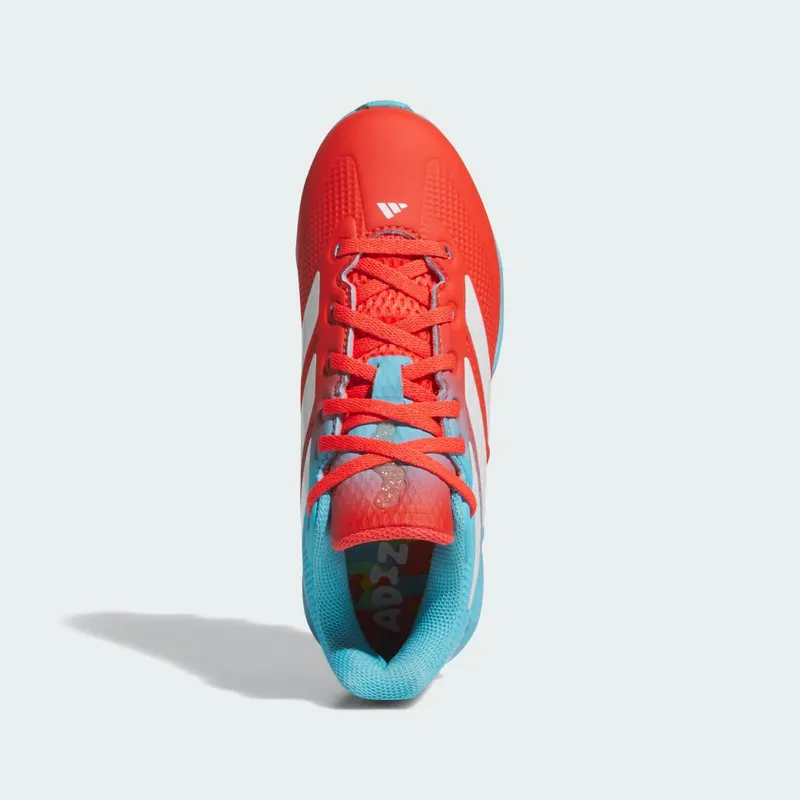 Adidas Adizero Impact 2.0 Candy Molded Cleats Kids Bright Cyan / Cloud White / Bright Red (JR3817)