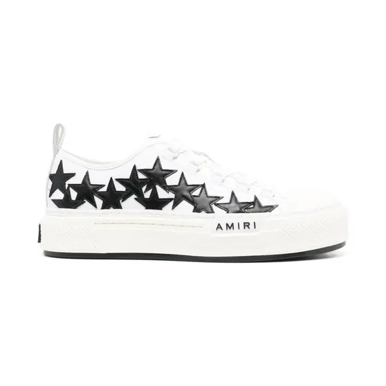 Amiri mit Stern-Patches “White” (PXMFS004)