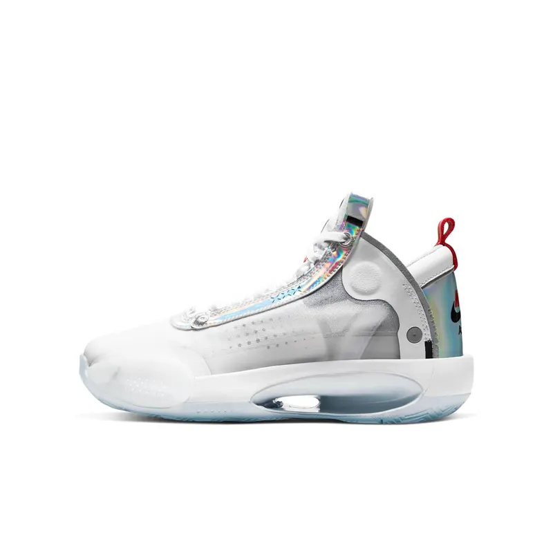 Jordan XXXIV White Metallic Silver (GS) White/Metallic Silver-White (BQ3384-101)