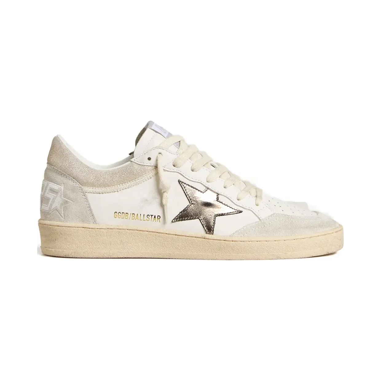Golden Goose Ballstar leren sneakers – Beige (GWF00832F007591)