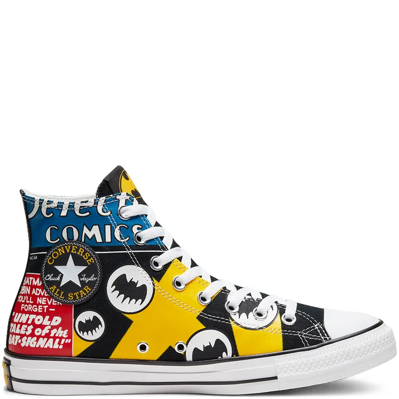 Converse Converse x Batman Chuck Taylor All Star High Top Black/white/lemon Chrome (167304C)