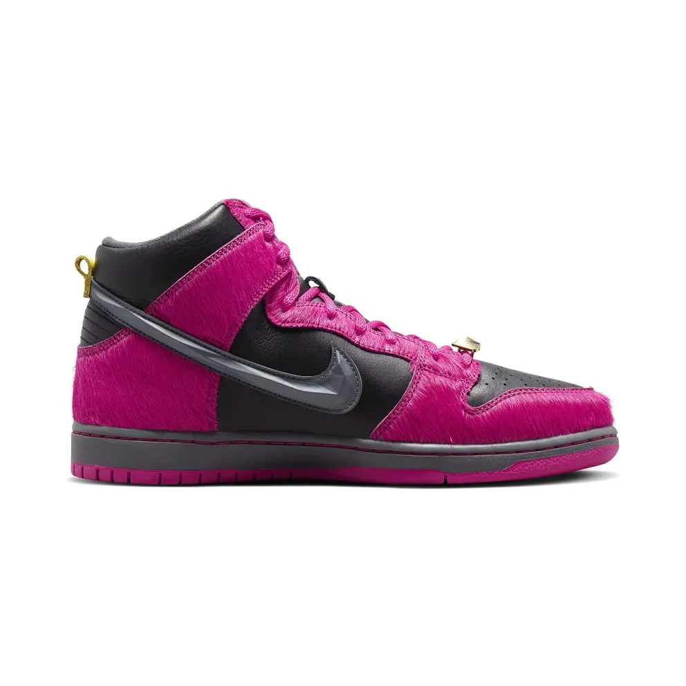 Nike SB Dunk High x Run The Jewels Active Pink/Metallic Gold/Black (DX4356-600)