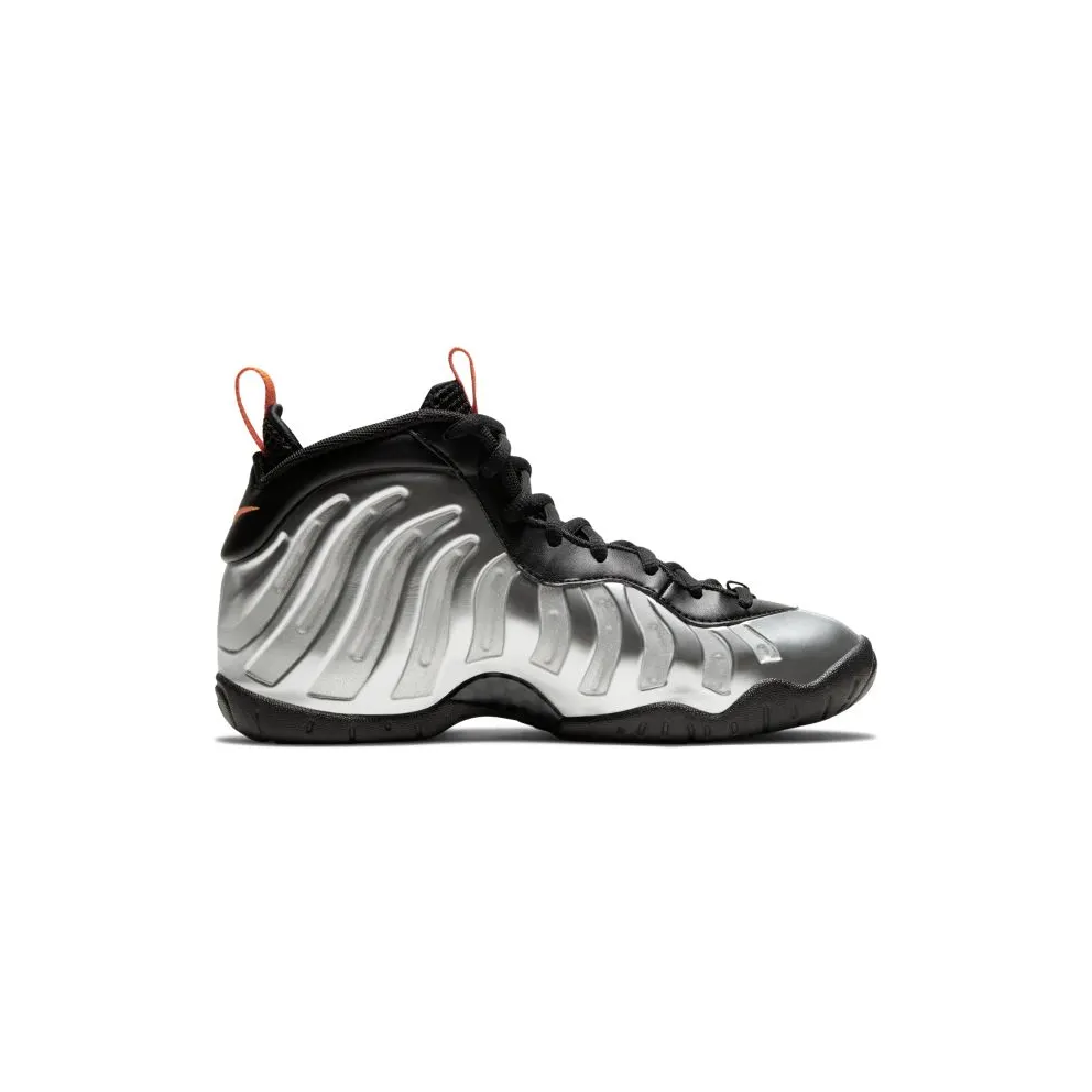Nike Little Posite Pro GS ‘Halloween’ Flat Silver/Black/Electro Orange (644792-013)