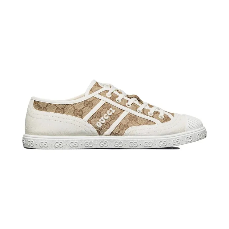 Gucci GG Canvas Trainer White Beige Monogram (759055 FAC19 9756)