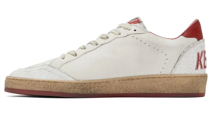 Golden Goose Ball-Star Low White Red (GMF00117.F000325.10275) (3)