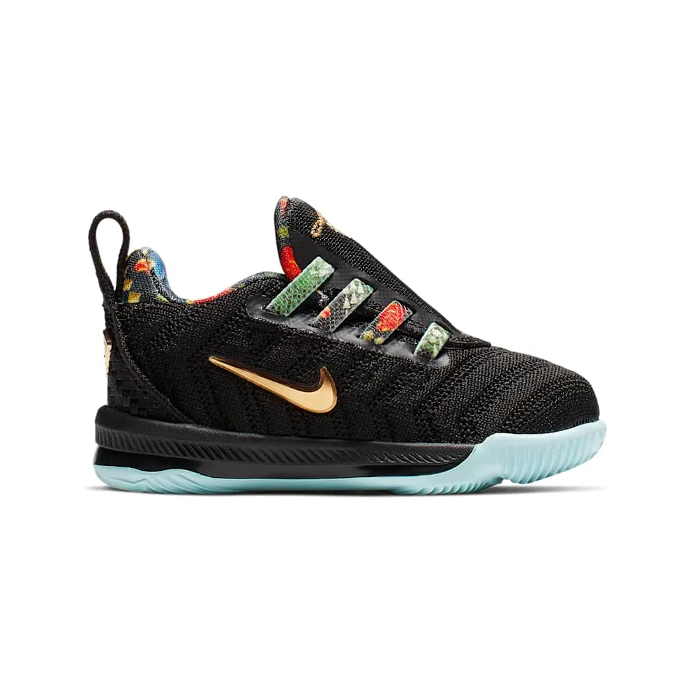 Nike LeBron 16 Watch the Throne (TD) Black/Metallic Gold-Rose Frost (CJ6708-001)