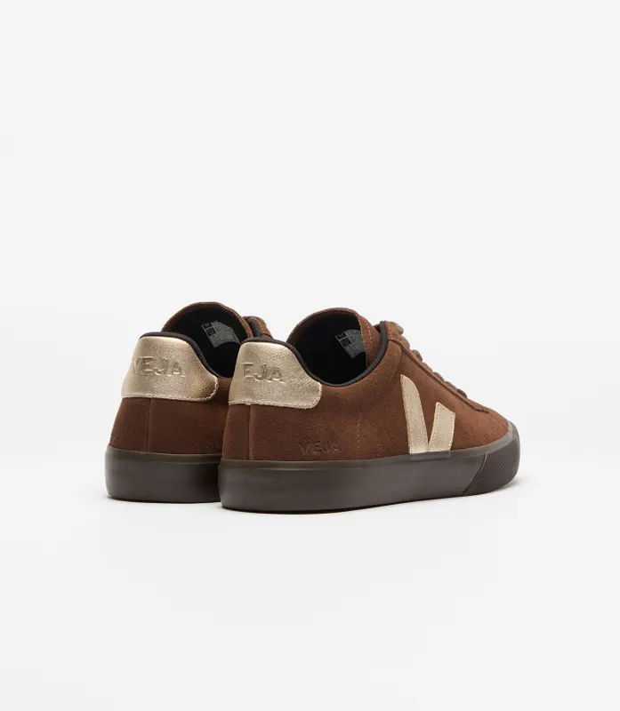 Veja Campo Suede and O. T. Leather with Contrast Logo Brown (CP0321810)