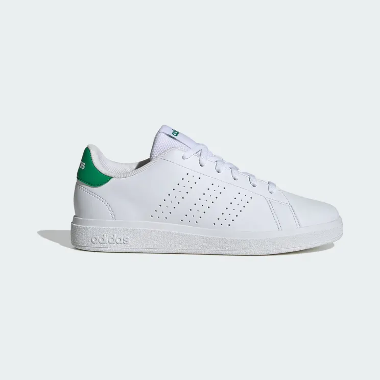 Adidas Advantage Base 2.0 Kids Cloud White / Cloud White / Green (ID3889)
