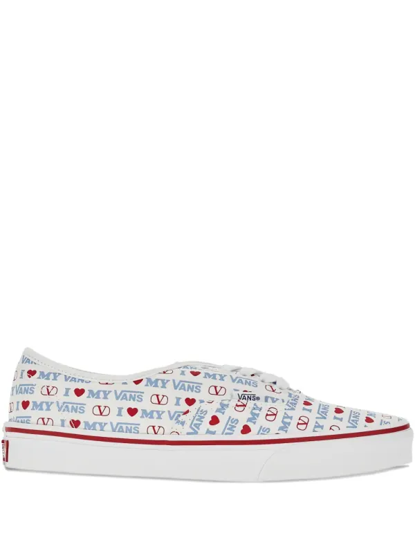 Valentino Garavani x Vans low-top sneakers with Love-print – White (YS0M23EBD)