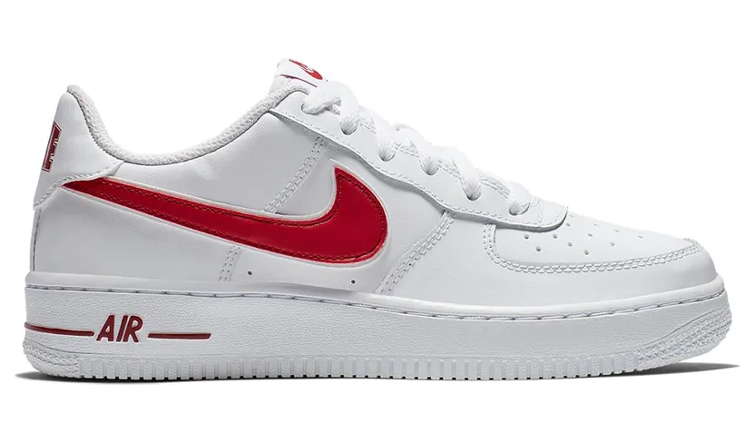 Nike Air Force 1 Low White Gym Red (GS)
