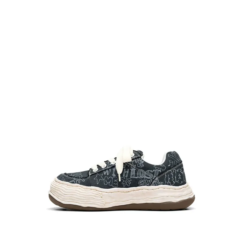 Maison Mihara Yasuhiro Oliver Graffiti-print “Blue/White” (A16FW705)