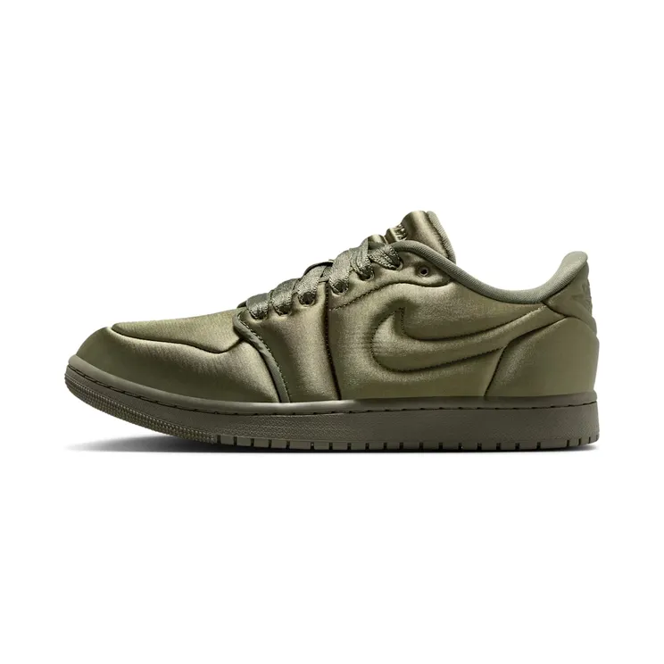 Jordan 1 Low Method of Make Satin “Medium Olive” (HF3969-201)