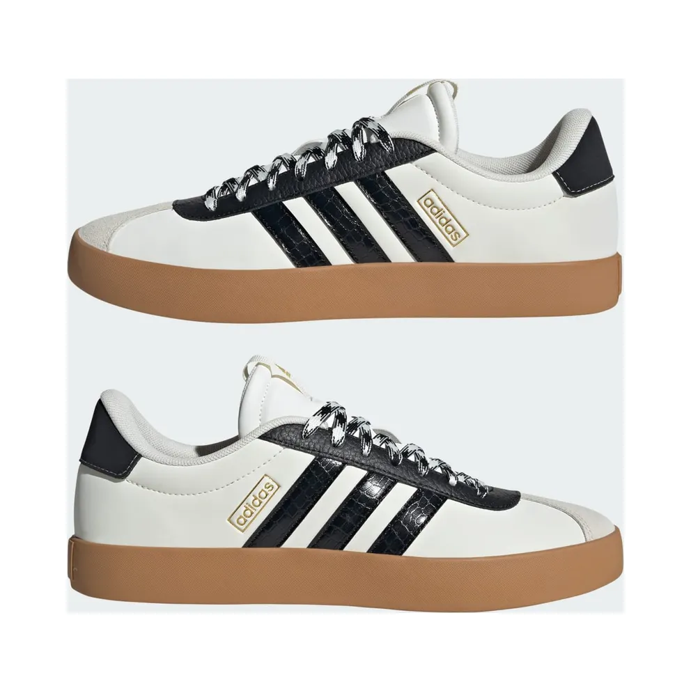 Adidas VL Court 3.0 Off White / Core Black / Gold Metallic (JR8603)