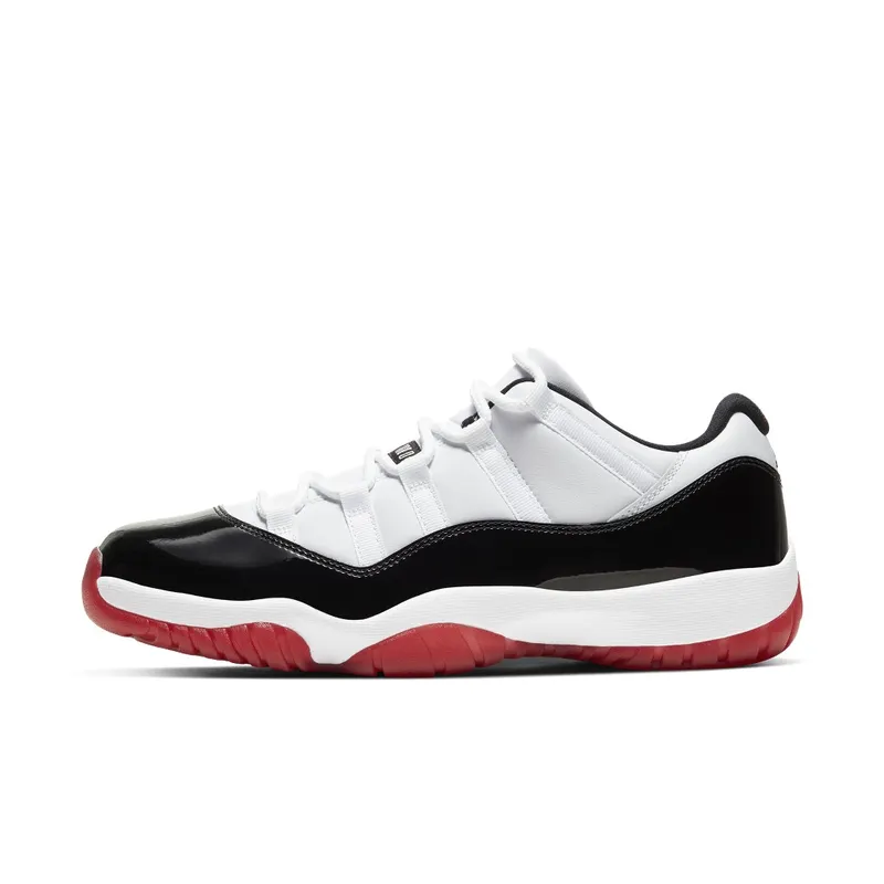 Jordan 11 Retro Low Concord Bred White/Gym Red-Black-True Red (AV2187-160)