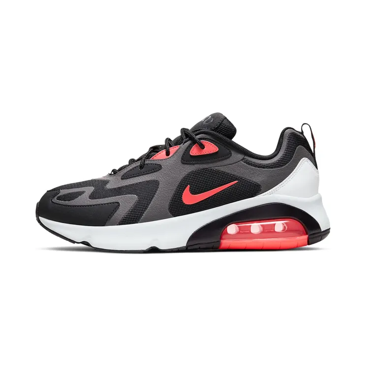 Nike Air Max 200 “Thunder Grey / Black / Wolf Grey / Hot Punch” (AQ2568-005)