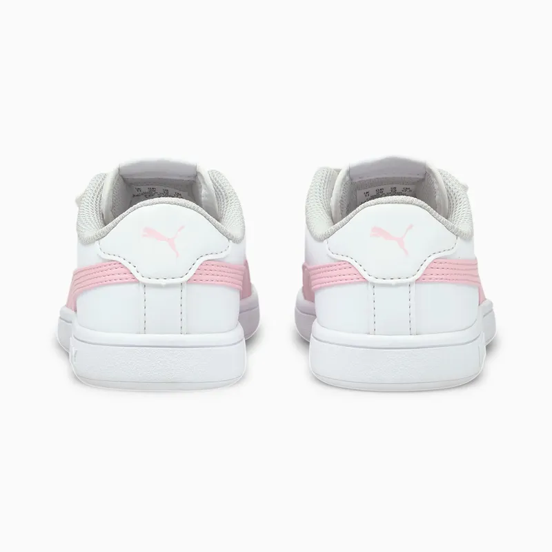 PUMA Smash V2 Kids’ White/Pink Lady (365173-28)