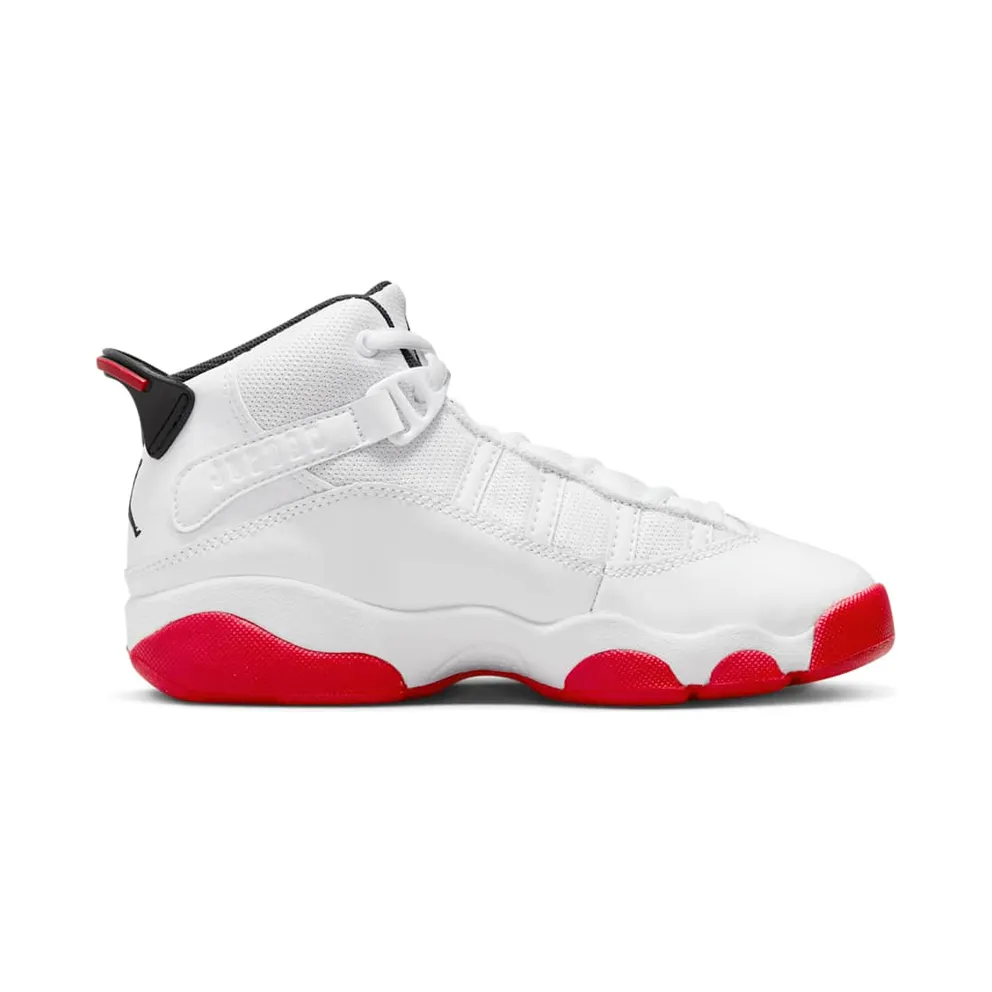 Air Jordan 6 RINGS PS “WHITE UNIVERSITY RED” (323432-160)