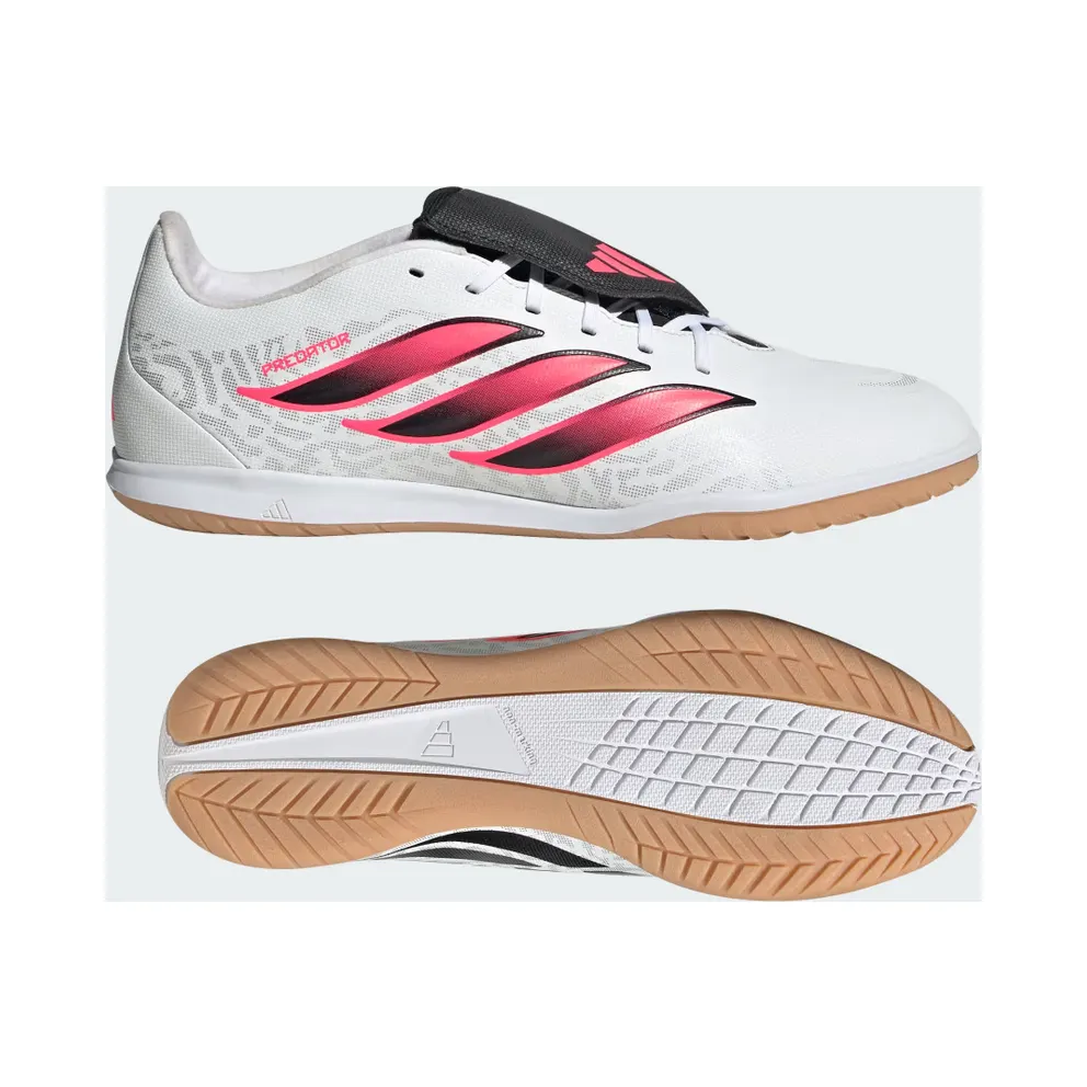 adidas Predator Club Sala Fold-over Tongue Indoor Football Boots “Cloud White / Solar Turbo / Core Black” (KJ6730)