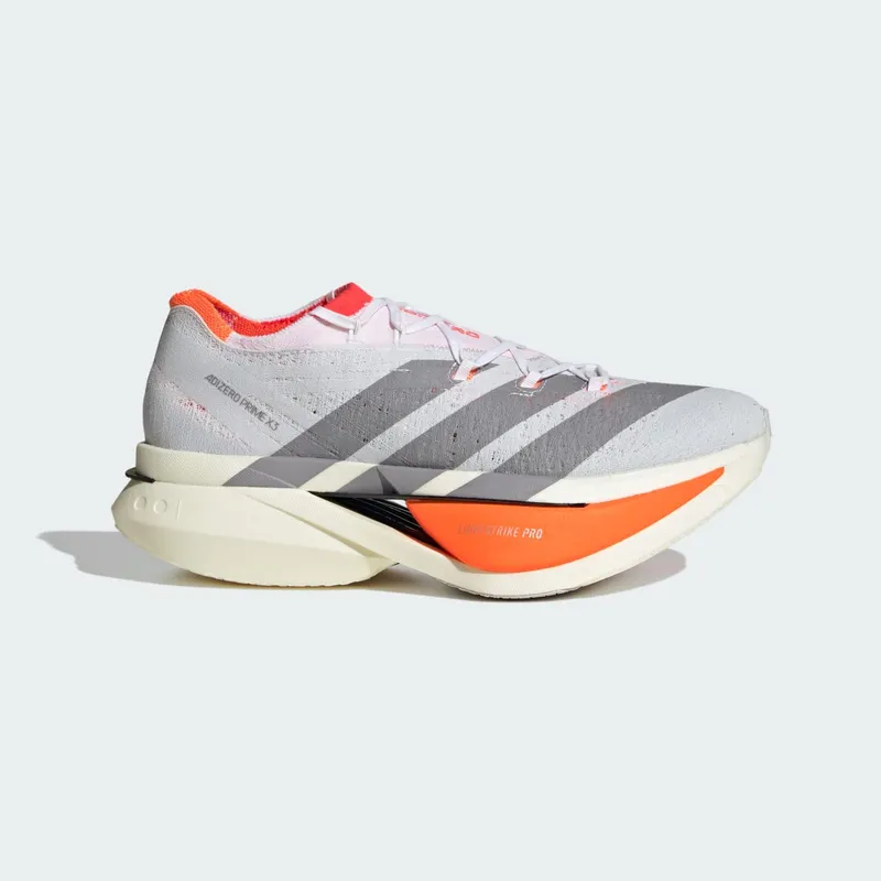 Adidas ADIZERO PRIME X3 STRUNG Running Shoes Cloud White / Cloud White / Lucid Red (JP9192)