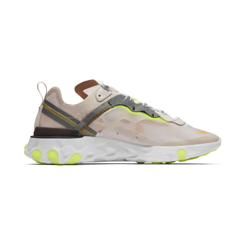 Nike React Element 87 Light Orewood Brown Light Orewood Brown/Laser Orange-Volt Glow (AQ1090-101)