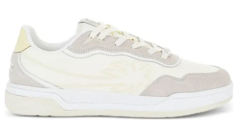 Palm Angels Tweekleurige sneakers – Beige (PMIA10VS26LEA0021901)