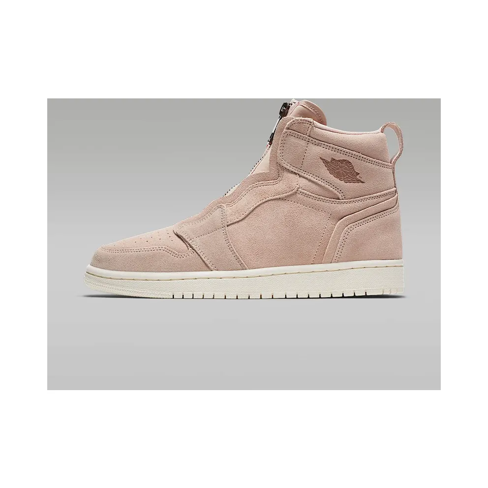 Jordan 1 Retro High Zip Particle Beige (W) Particle Beige/Metallic Red Bronze-Sail (AQ3742-205)