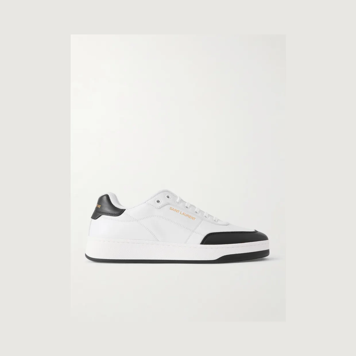 Saint Laurent SL/61 Two-Tone Leather Sneakers White (84553700NI0)