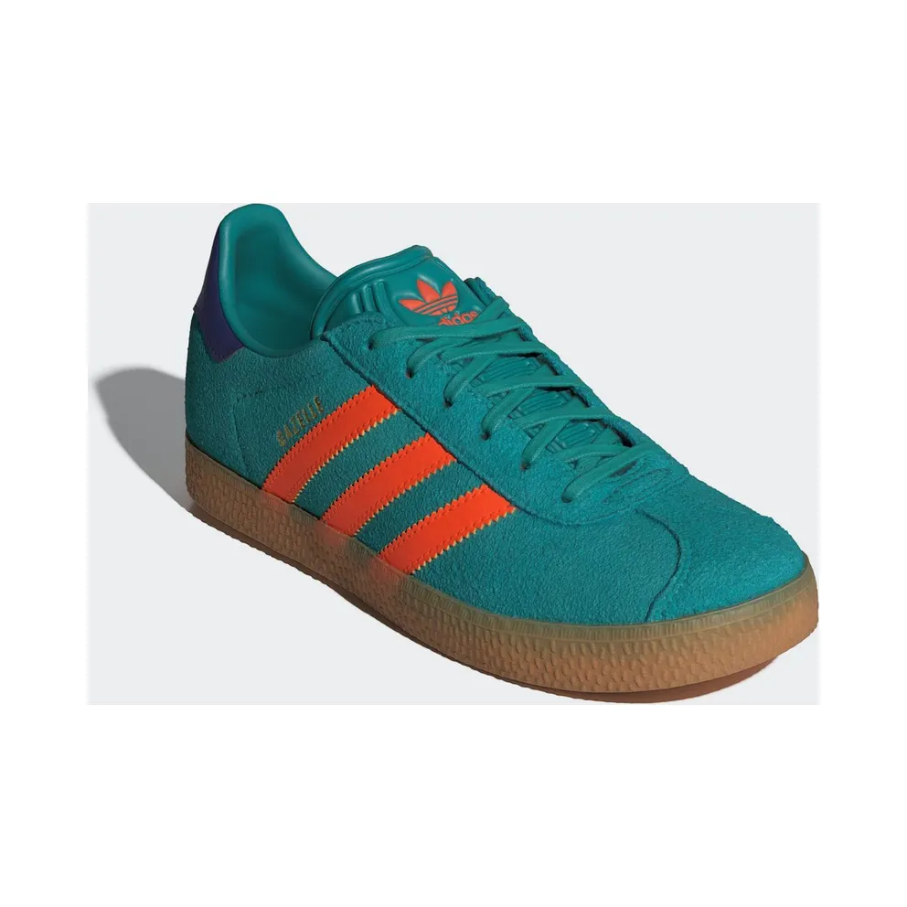 Adidas Gazelle Pure Teal / Impact Orange / Collegiate Purple (JR5943)