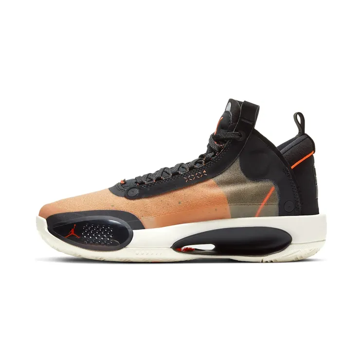 Nike Air Jordan Xxxiv Brown “Amber Rise / Black / Sail / Metallic Silver” (BQ3384-800)
