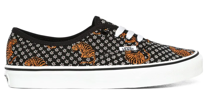 VANS Tiger Floral Authentic Schoenen (Zwart)