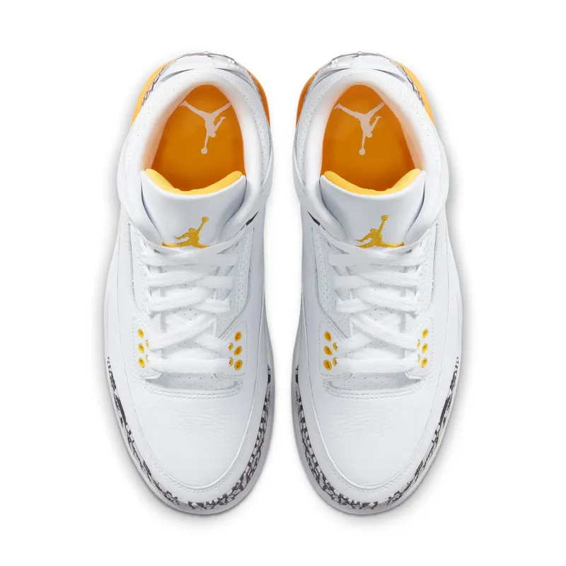 Jordan 3 Retro Laser Orange (W) White/Laser Orange-Cement Grey-Black (CK9246-108)