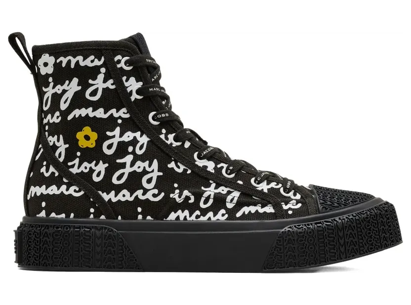 Marc Jacobs The Marc is Joy High-Top-Sneakers aus Canvas – Schwarz (2F5FSN001F08002)