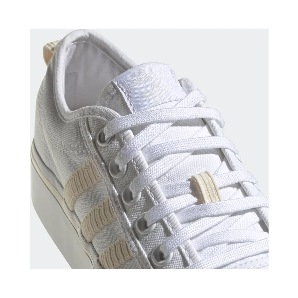 Adidas Nizza Platform ‘Off White Cream’ Cloud White/Off White/Silver Metallic (H69028)