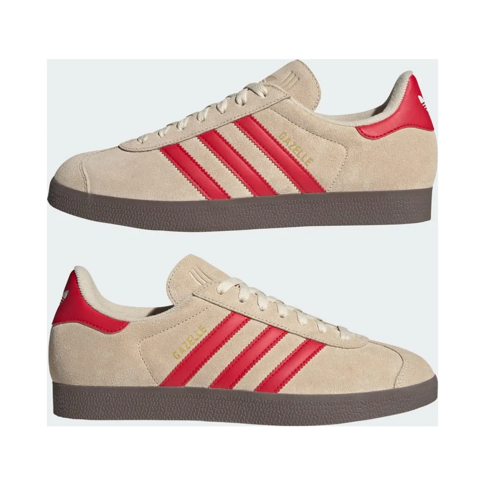 Adidas Gazelle Sand Strata / Better Scarlet / Cloud White (JH5393)