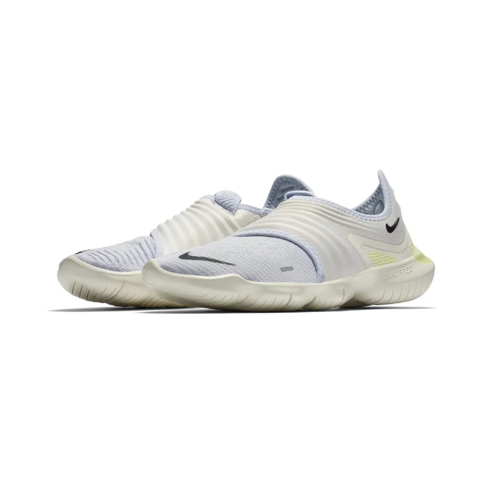 Nike Free RN Flyknit 3.0 Pure Platinum Luminous Green (W) Pure Platinum/Luminous Green-Black (AQ5708-004)