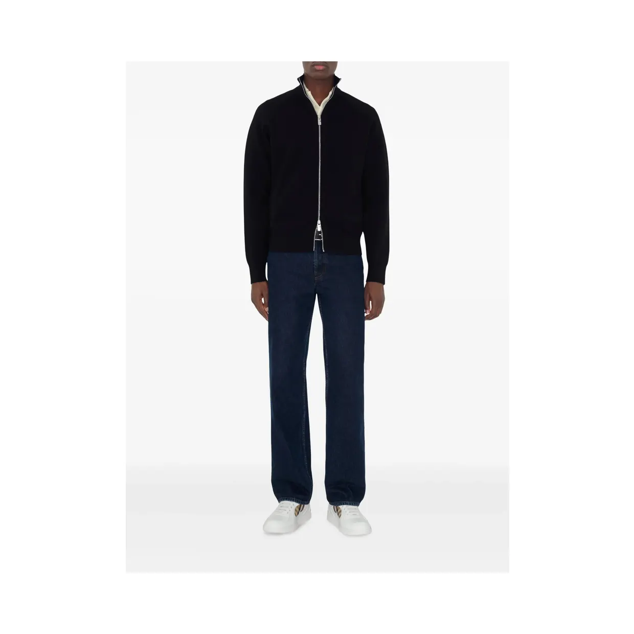 Burberry Leather and Check Terrace “White/Neutrals” (8108649 MF TERRACE A1464) (3)