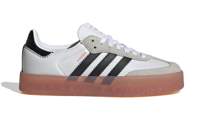 Adidas Sambae “White Black Semi Coral” (JI3072)