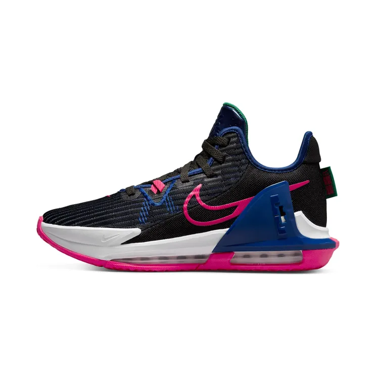 Nike LeBron Witness 6 “Black / Deep Royal Blue / Blackened Blue / Siren Red” (CZ4052-005)