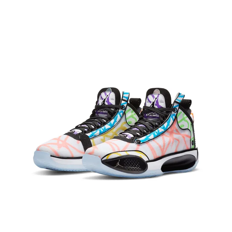Jordan XXXIV Zion Williamson Coloring Book (GS) White/Black-Multi-Color (DA4450-100)