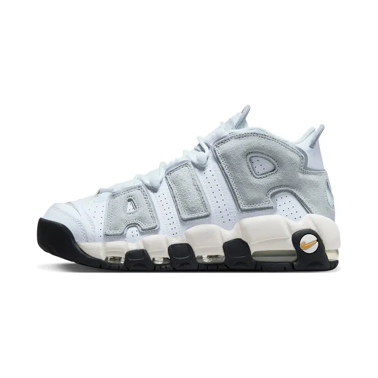 Nike Air More Uptempo “White / Pure Platinum / Wolf Grey / Solar Flare” (DZ4516-100)