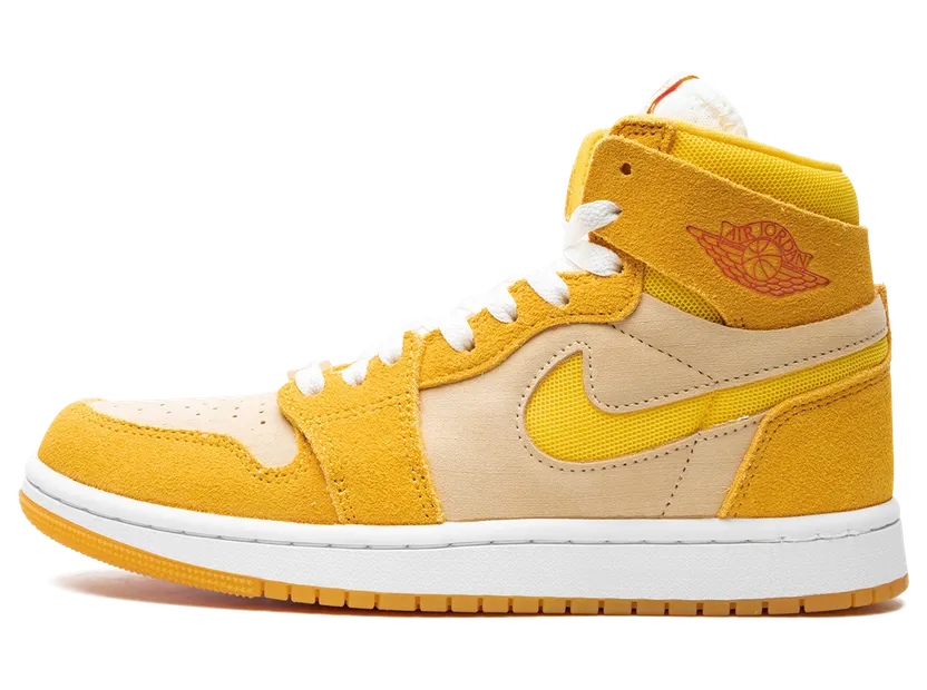 Air Jordan 1 Zoom Air CMFT 2 “Yellow Ochre/Tour Yellow-Pale Vanilla-Safety” (FJ5743-700)