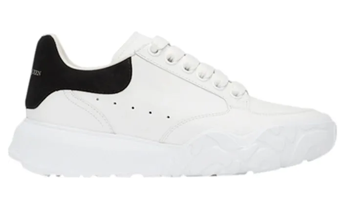 Alexander McQueen Oversized Court Trainer White Black (W) (633915WIA9A9061)
