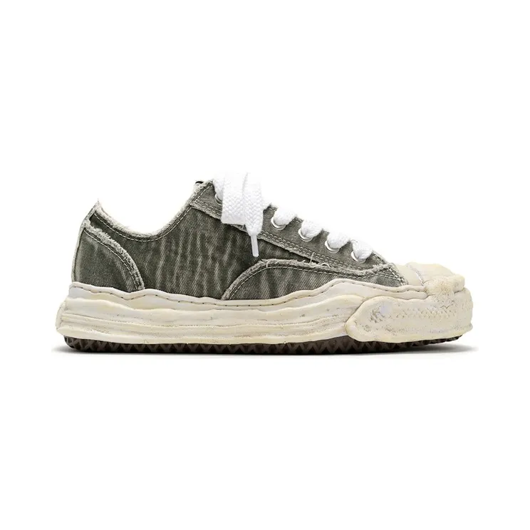 Maison Mihara Yasuhiro Hank OG Sole Bleach-Wash Denim Canvas Low Grey (A15FW731-GRY)