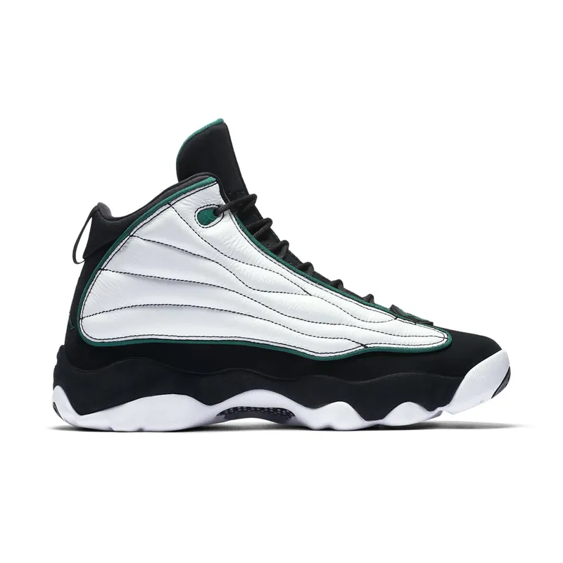 Jordan Pro Strong White Black Green Black/Dark Pine-White (407285-011)