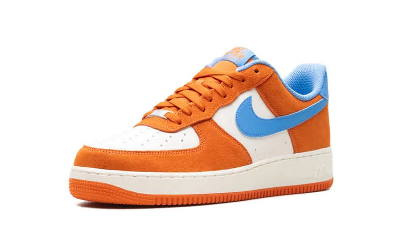 Nike Air Force 1 ’07 LV8 “Safety Orange / University Blue” (FQ8714-800)