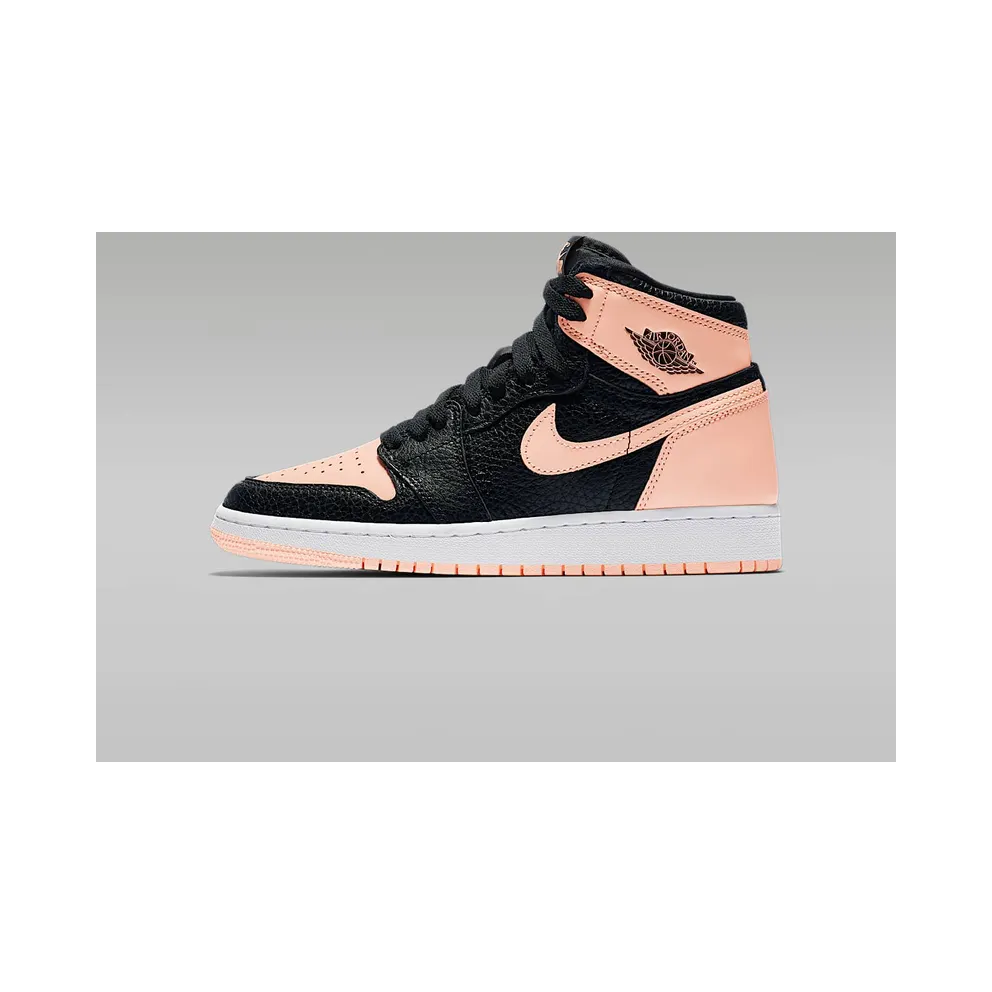 Jordan 1 Retro High Black Crimson Tint (GS) Black/Crimson Tint-White-Hyper Pink-Mystic Green (575441-081)